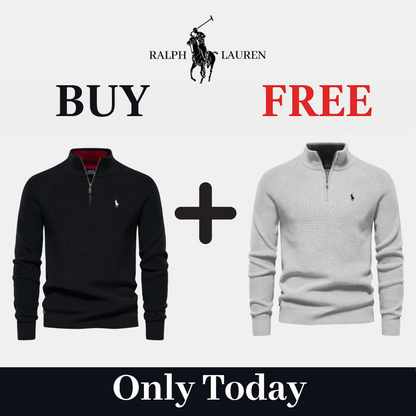 R&L 1+1 Zip Neck Sweater (CLEARANCE)